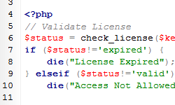 Licensing Addon