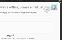 Chat Offline Ticket Submission